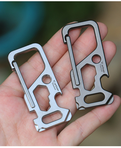 Móc Khóa Titan Ngoài Trời Mới Nhất Móc Khóa Tua Vít Dụng Cụ Mở Chai Khóa An Toàn Tháo Nhanh Móc Đa Năng - Product Image 6