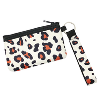 Vente en gros usine : Mini pochette porte-monnaie et porte-cartes en néoprène pour filles, avec porte-cartes d'identité ouvert, design personnalisé, pour extérieur