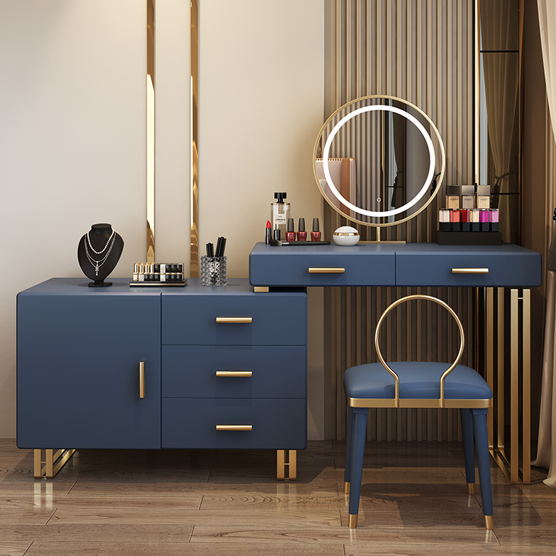 Customize Color Luxury Design Bedroom Furniture Lady Makeup Table Corner Dressing  Table with LED Lights| Alibaba.com