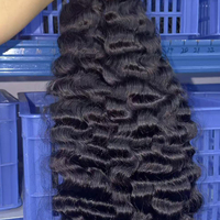 Extensions de cheveux vierges naturels vietnamiens, tissage de cheveux ondulés de haute qualité