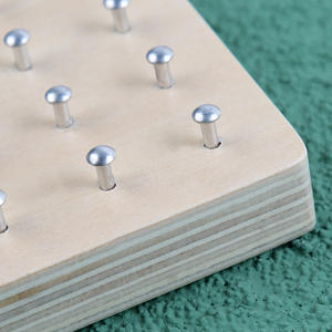 HOYE CRAFT – planche géométrique graphique, jouets <span class=keywords><strong>math</strong></span>ématiques, planche géométrique en bois, jouet Montessori avec élastiques - Product Image 6