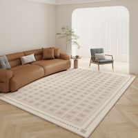 Ensemble de tapis modernes, simples et luxueux, en polyester imperméable, lavables en machine, pour chambre à coucher, salon, canapé, table basse