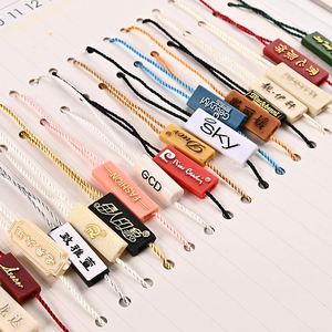 Cordon de suspension en plastique de haute qualité pour étiquettes, avec logo de marque personnalisé, vente chaude, le moins cher, cordon pour étiquettes - Product Image 4