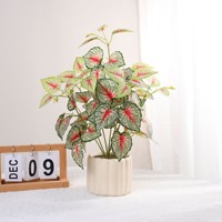 Fleurs artificielles en plastique pour l'intérieur et l'extérieur, pour le salon, le bureau, la chambre à coucher, décoration esthétique, plantes artificielles, fleurs