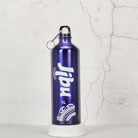 Botellas de Agua de Aluminio Personalizadas al por Mayor con Logotipos, Tamaños de 500 ml, 750 ml y 1 L, con Mosquetones o para Fines Promocionales