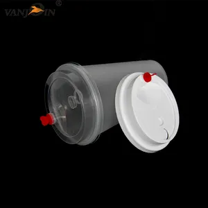 16oz injection BPA FREE hey milk tea hot cold drink coffee custom plastic clear pp coffee cup