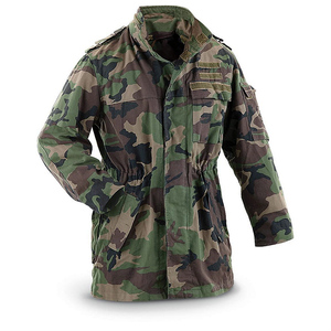 Veste tactique camouflage M65 avec capuche escamotable, tissu résistant à l'eau, veste tactique robuste pour l'entraînement en plein air - Product Image 2
