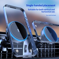 Chargeur de voiture sans fil magnétique 25W avec refroidissement actif, support magnétique pour téléphone de voiture N52, rotation à 360° °   Support de charge rapide rotatif