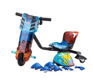 Modèle à pédale amélioré 360 tricycle électrique à dérive Scooter électrique à 3 roues pour enfants avec lumière LED réglable - Product Image 1