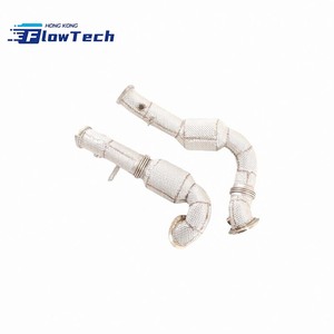 Downpipe FlowTech de haute qualité en acier inoxydable SS304 avec bouclier thermique pour BMW 730i 740i F01 F02 N54 3.0T – Échappement performance à fixation directe - Product Image 6