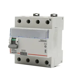 Ezeen-interruptor eléctrico RCB MCB RCCB 4P, disyuntor eléctrico elcb para caja de distribución