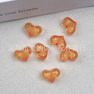 Acrylic Heart <b>Beads</b> 12x16mm For Bracelet Making DIY Jewelry Craft Material Multicolor Loose <b>Beads</b> - Product Image 3
