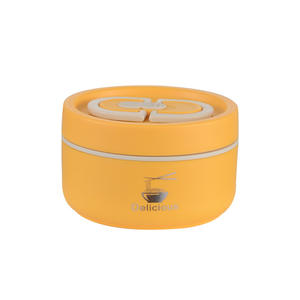 Boîte à lunch portable à double paroi pour enfants, en acier inoxydable 304, avec compartiment à soupe – Nouveauté très demandée - Product Image 5