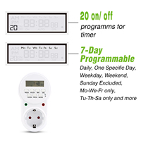 Enchufe Temporizador Digital Programable Semanal LCD/Enchufe Temporizador Digital EU