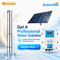 Pompe à eau solaire submersible SolarMax 48V 750W série ESS avec impeller en acier inoxydable, 100m 3.0m³/h, pour irrigation et usages multiples