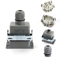 Conector Automotriz Rectangular Híbrido de Alta Resistencia BYLJQ de Aleación de Cobre y Latón IP65 con Función de Enchufe y Tomacorriente para Aviación