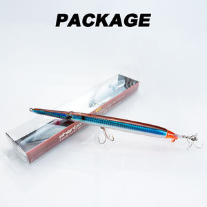 Leurre de pêche flottant de haute qualité pour <span class=keywords><strong>la</strong></span> pêche <span class=keywords><strong>en</strong></span> eau douce et <span class=keywords><strong>en</strong></span> mer, type crayon avec hélice, 225 mm, 40 g, avec queue hélice - Product Image 6