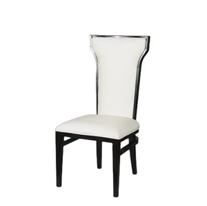 Silla de hotel de banquete de cuero PU blanco de diseño moderno más nuevo para hotel - Product Image 4