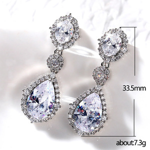 Eleganti Orecchini Pendenti a Goccia per Donne, Orecchini Scintillanti Versatili per Uso Quotidiano, Gioielli alla Moda - Product Image 5