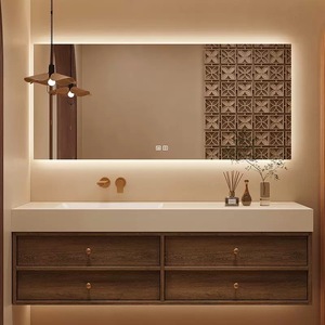 Mueble de Baño con Espejo a Precio de Mayoreo, Nuevo Mueble de Baño Impermeable con Lavabo Doble de Fabricante Profesional - Product Image 1