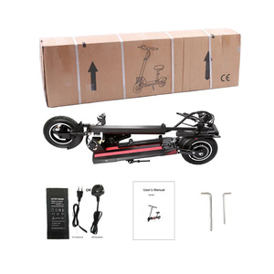 Trottinette électrique tout-terrain adulte pliable avec siège, suspension avant et frein à disque - Product Image 1