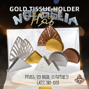 Dispensador de Toallas de Papel Redondo de Metal Dorado, Soporte para Servilletas de Mesa con Decoración de Escritorio, Cajas para Toallas de Papel - Product Image 2