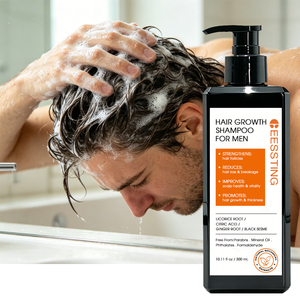Private Label Vegan Deep Nourish Repair Dry Hair Root Anti Hair Loss Thinning Thickening Growth Sulfate-Free <b>Shampoo</b> for Men - Product Image 1