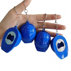 Abridor de Botellas de Plástico Promocional con Logotipo Personalizado, Casco de Seguridad de Construcción en Miniatura 3D, para Regalos Empresariales - Product Image 1