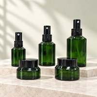 Bouteilles en verre cosmétiques noires ambrées en gros, pots en verre 15g 30g 50g, flacons vaporisateurs de sérum et lotion en verre 30ml 50ml 100ml