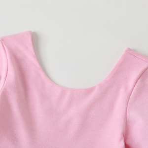 Ropa Infantil Lista para Enviar, Vestidos Casuales de Algodón para Niñas, Color Sólido, Estilo Twirl - Product Image 4