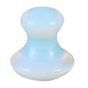 Amatista opalita en forma de seta Gua Sha, citrino de Jade, punto azul blanco, jaspe de cuarzo transparente, masaje de setas de Jade - Product Image 2