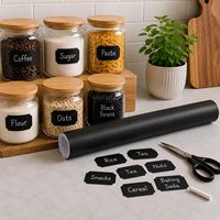 Papel Adhesivo para Pared con Diseño de Pizarra, Vinilo Removible TAKSDAI, Papel Tapiz Autoadhesivo con Efecto Pizarra