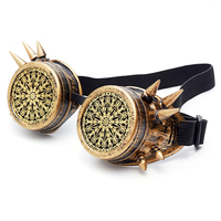 Une génération de lunettes Vintage industrielles Steampunk, accessoires de costumes sombres, lunettes en métal pour Halloween