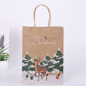 Bolsa de Papel Kraft Personalizada con Diseño de Dibujos Animados y Asas de Cuerda en Varios Colores para Festivales - Product Image 4