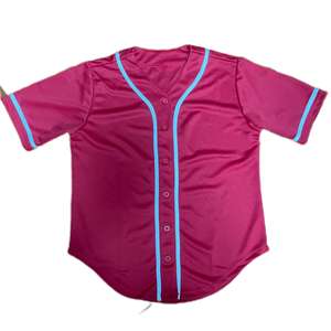 Deportes personalizados de secado rápido transpirable jóvenes niños pequeños béisbol en blanco botón Up Jersey Softball entrenamiento niños béisbol Jersey - Product Image 3