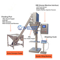 Machine de remplissage et de conditionnement à vis doseuse pour poudres fines (épices, café, farine) – 100g, 500g, 1000g, 2000g