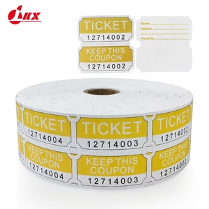 Vé Xổ Số Liên Tục Cuộn Vé Đôi, Màu Xanh Dương, 2000 Vé Mỗi Cuộn Giấy In Offset 10-15 Ngày - Product Image 4