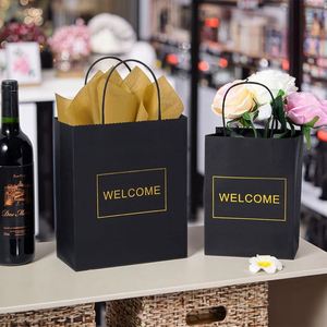 Eco-Friendly Natural Brown Kraft <b>Paper</b> Bags with Handle Wholesale <b>Biodegradable</b> Gift Packaging for Pillow Use Custom Logo - Product Image 4