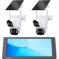 Caméra de sécurité WiFi à énergie solaire, vision nocturne extérieure, audio bidirectionnel, système de surveillance sans fil