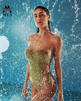 Maillot de bain personnalisé pour femmes haut de gamme monokini dos nu string monokini maillot de bain sexy