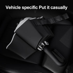 Paraguas de nailon de lujo de tamaño adulto, mango negro automático de 3 pliegues, perfecto para golf - Product Image 2