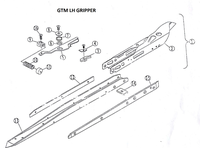 TÊTE DE PRENTEUR/ DE RAPIDEUR UTILISÉE pour GTM BE81939/BE81820 pour machine textile