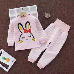 Achetez directement auprès du fabricant chinois, vente en gros de pyjamas pour bébés et enfants, ensembles de pyjamas à manches longues à motifs de dessins animés, décontractés - Product Image 2