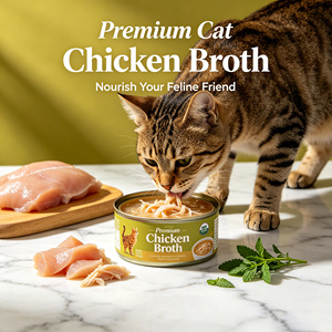 Brodo di Pollo Visibile in Scatola <span class=keywords><strong>per</strong></span> <span class=keywords><strong>Cani</strong></span> e Gatti, Formula Senza Amido, 6%-8% Proteine Grezze, 15-25% Inclusione di Carne - Product Image 4