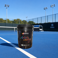 Peinture acrylique pour sols de terrains sportifs OEM ODM, résistante aux intempéries et imperméable