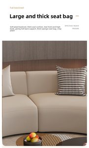 Bộ bàn ghế <span class=keywords><strong>sofa</strong></span> và bàn cà phê góc cong ở sảnh khách sạn kiểu Pháp, phòng chờ câu lạc bộ công ty, phòng tiếp tân, tủ kinh doanh, phòng khách - Product Image 4