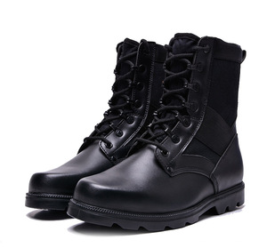 Bottes <span class=keywords><strong>Ranger</strong></span> noires de qualité supérieure, chaussures d'extérieur pour les amateurs d'aventure - Product Image 2
