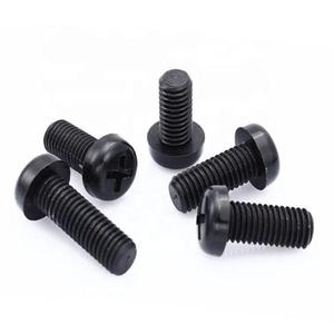 Black white <b>Plastic</b> nylon Pan Head Nylon Machine <b>Screw</b> M2 M6 - Product Image 1
