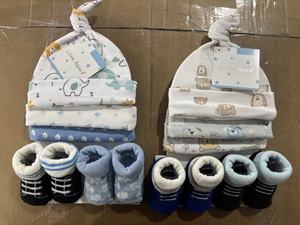 Ensemble de chapeaux et chaussettes pour bébé, bonnet en coton pour nouveau-né, bonnet doux pour filles et garçons, gants pour nourrissons de 0 à 6 mois - Product Image 6