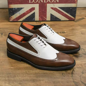 Chaussures habillées décontractées pour hommes en cuir véritable, style Oxford, antidérapantes, à lacets, best-seller, qualité supérieure - Product Image 3